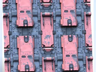 Sci-FI Seamless Texture Texture 19