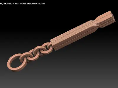Karlatornet Model Keychain And Pencil Holder Merchandise 3D print model