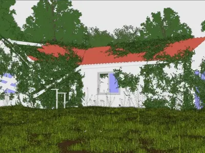 Old abonded house 3D model