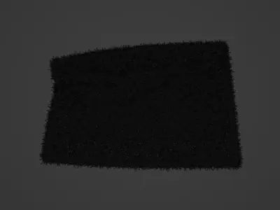 Soft Blue Carpet 3D model