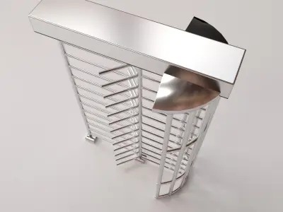 Turnstile metal rack 3D model