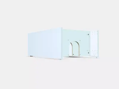 METOD Wall cb frm f b-in extractor hood 4 Low-poly 3D model