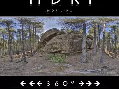 HDR FOREST ROCK 1 3D model