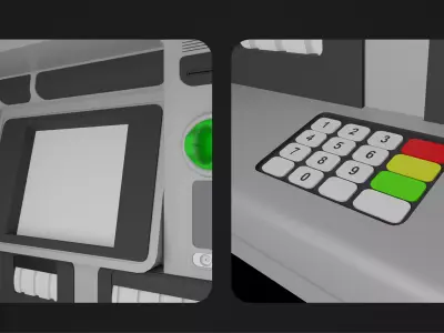 ATM Machine Free low-poly 3D model