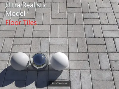 Ultra realistic Floor Tiles 3D Model Pack