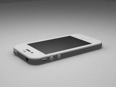 iPhone 4S Low-poly 3D model