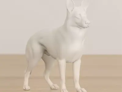 Sculpted Dog 3D Printable 3D print model