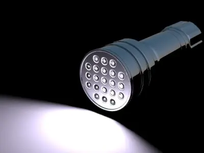 LED Flashlight Free 3D model