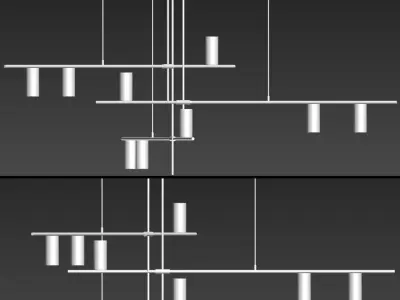 Light Suspension Chandelier 3D model purchase