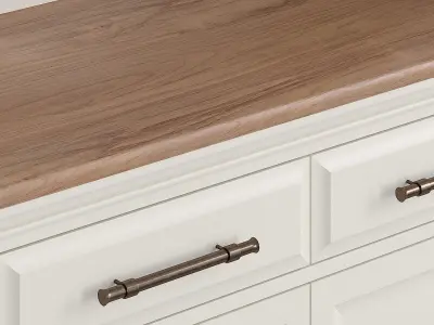 Pattern Glazed Dresser 3D model