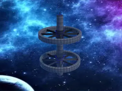 Space Station 3D model 3