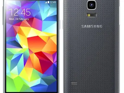 Samsung Galaxy S5 mini Charcoal Black 3D model