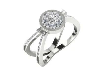  Women Ring Render 3dm STL MTL SLC JCD OBJ FBX Details 3D print model 58