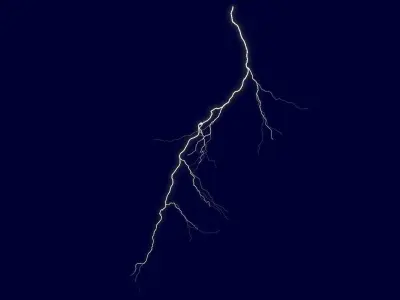 Realistic 3D Lightning CA-14 Low-poly 3D model