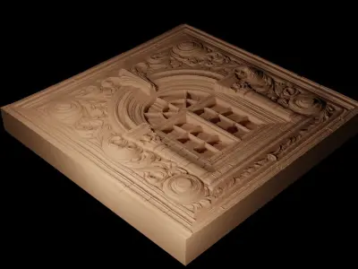window CNC 3d Print High Relief Sand Casting 3D print model