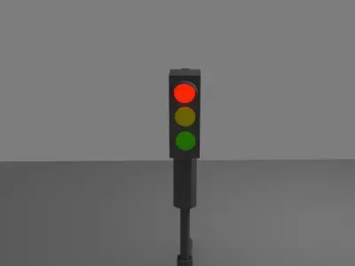 traffic lights Free low-poly 3D model