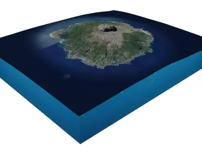 Miyake Island Japan 3D model