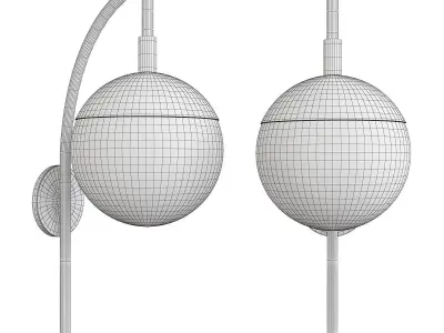 Amelia Sconce Low-poly 3D model