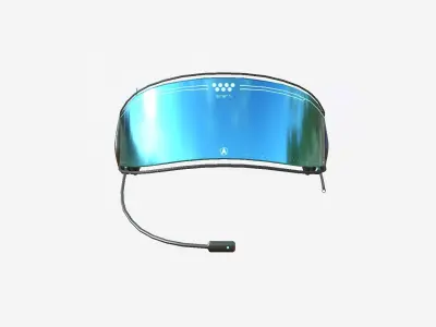 SciFi Glasses H08 Dark Steel - Character Design Fashion Low-poly 3D model