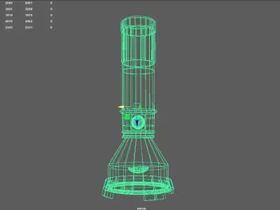 Flashlight Low-poly 3D model