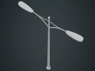 Street Light 6A Low-poly 3D model