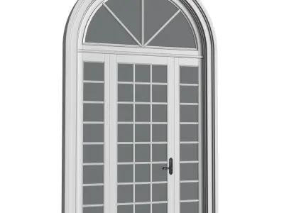 Arched window in classic style 3D model purchase