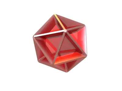 Abstract Shape v10 008 Low-poly 3D model