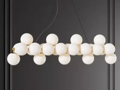 Dallas Maytoni Linear Pendant Opaque Glass 3D model