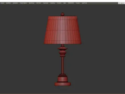 Gabriel Accent Lamp Oil Rubbed Bronze Low-poly 3D model