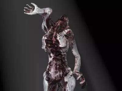 Alien Mutant Zombie 3 Low-poly 3D model