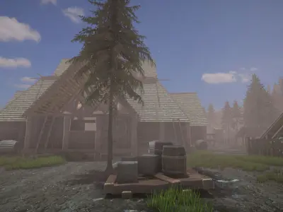 Viking Household 2 Low-poly 3D model