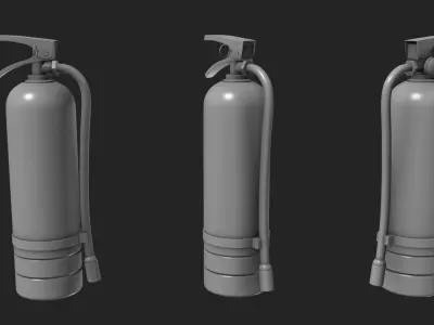 Fire Extinguisher 3D Print Model 3D model
