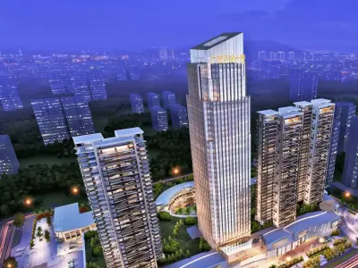 Mixed-Use Skyscraper Complex 3D model