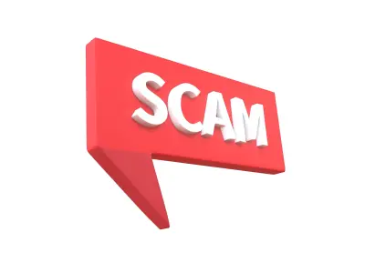 Scam Symbol V2 001 Low-poly 3D model
