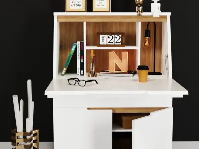 Office workplace 3D model