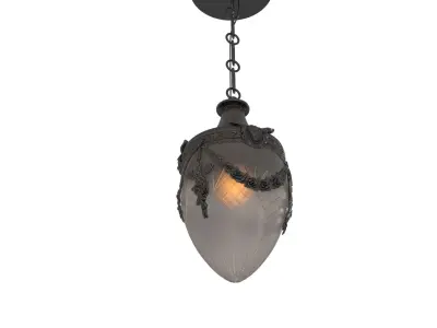 Edwardian Cut Glass Pendant PBR 3D model