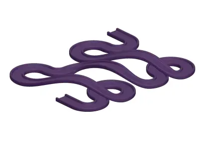 Plastic Premium Complex Racetrack Toy 3D model