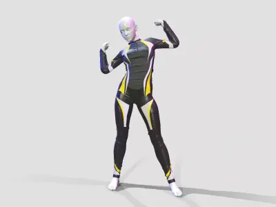 Sci-Fi Body Suit 3D model
