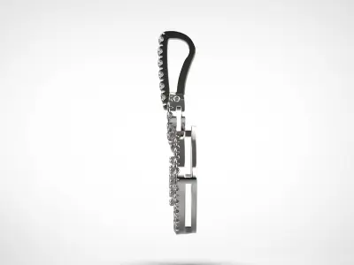 PE05 Classic Solitaire Pendant half ct CAD STL 18K  3g 3D print model