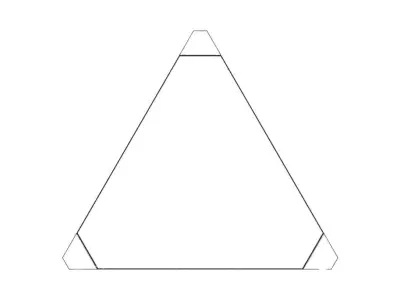Nanoleaf Aurora Modular Smart Lighting 3D model