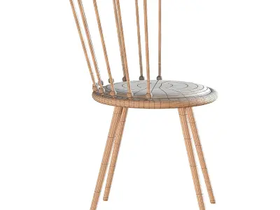 URORA IRON BACK CHAIR 3D model