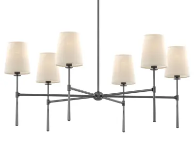 Rhodes Round Chandelier 6 Light 3D model