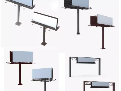 Billboard Collection 3D Model Pack
