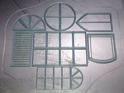 Ventanas Cuadriculadas Free 3D print model