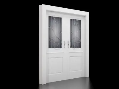 Classic Door 3D model 4