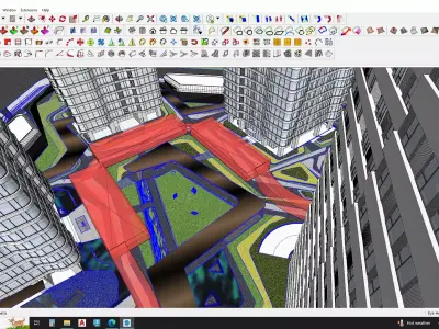3D model of a building 3D model