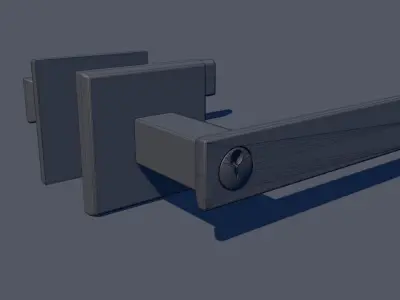 Door Lever Square 3D model