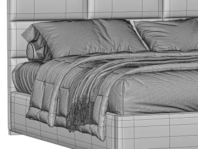 RH RECTANGULAR BED 3D model