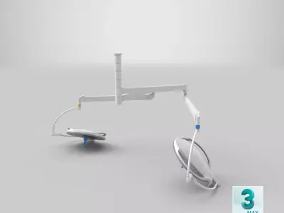 Surgical Lights On 3D model
