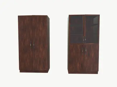 Wooden Cabinet 3D model